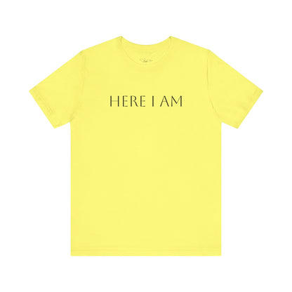 Here I Am Jersey Short Sleeve Tee
