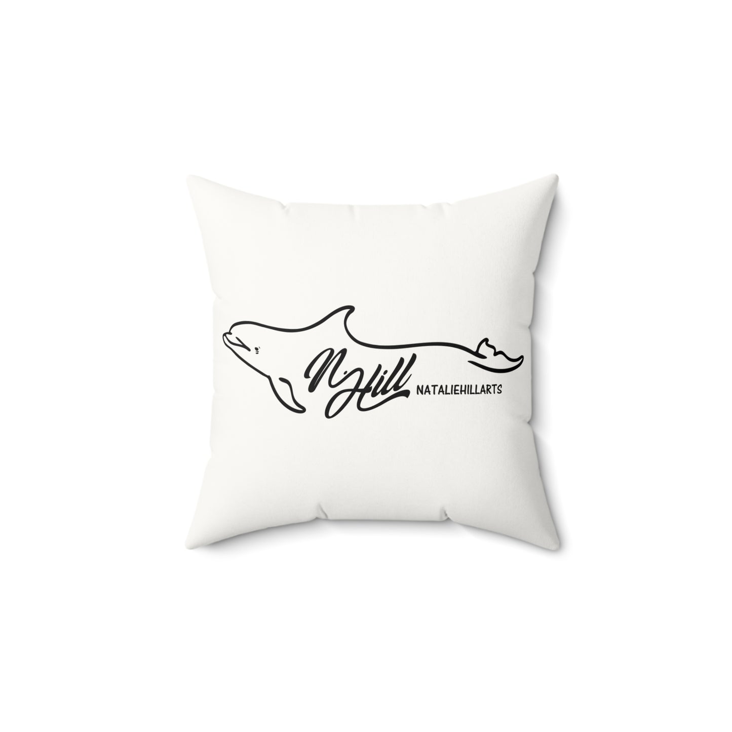 Elephant Bull Faux Suede Square Pillow