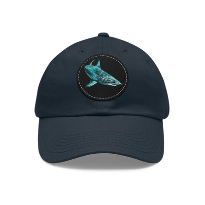 Mako Shark Hat with Leather Patch (Round)