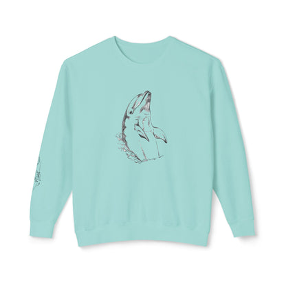 Dolphin Unisex Lightweight Crewneck Sweatshirt