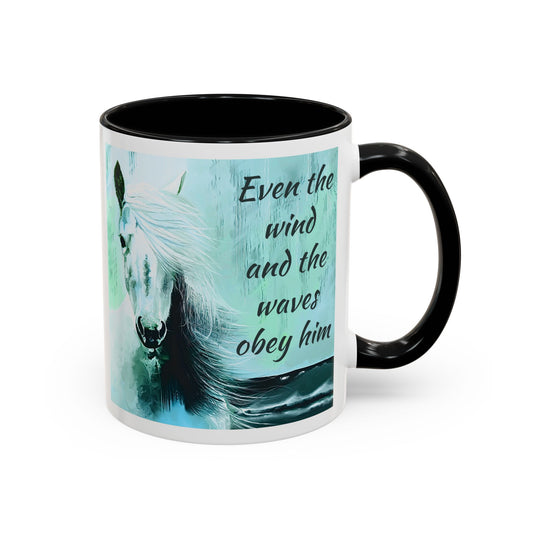 Beach Horse Accent Coffee Mug, 11oz