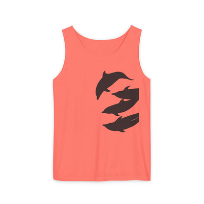 Dolphin Unisex Garment-Dyed Tank Top