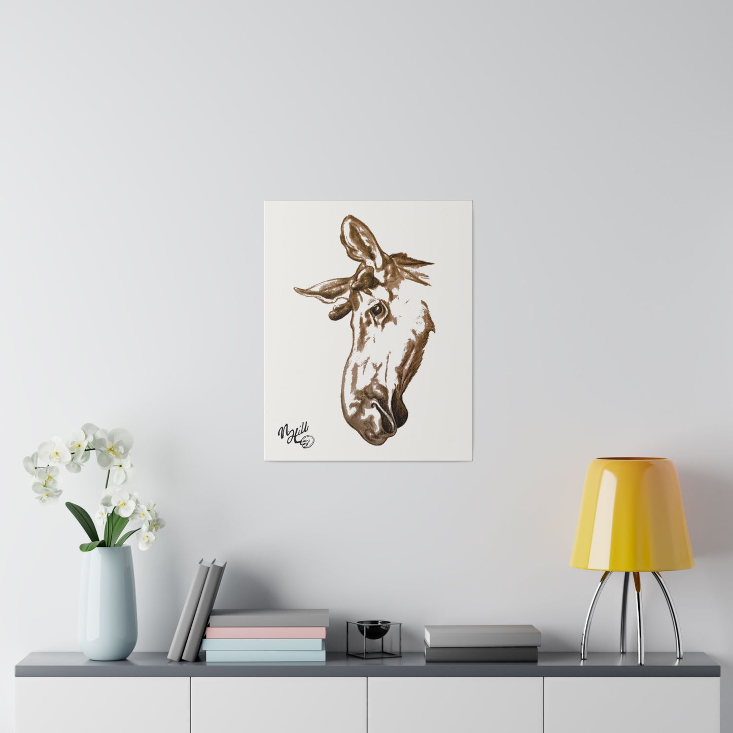 Moose Matte Canvas 16" x 20", Stretched, 0.75"