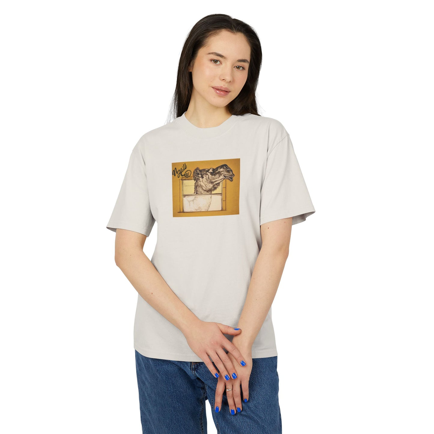 Bussin Clyde The Camel Unisex Heavy Faded Tee