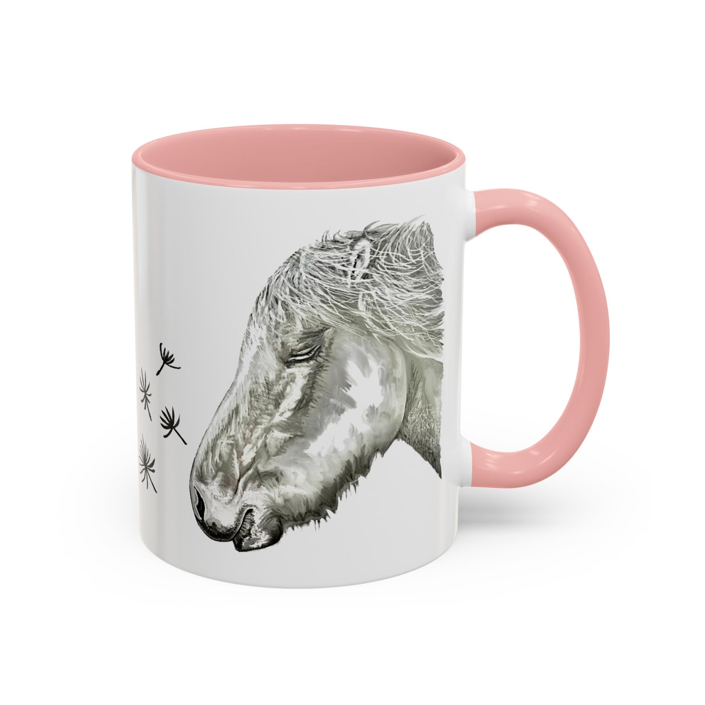 Dandelion Dreams Horse Accent Coffee Mug (11, 15oz)