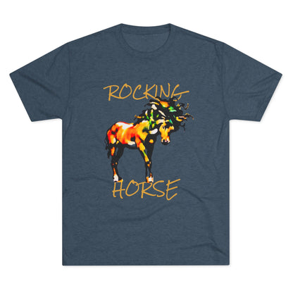 Rocking Horse Unisex Tri-Blend Crew Tee