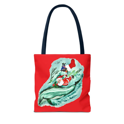 Deep Dive Delivery Santa Clause Tote Bag (AOP)