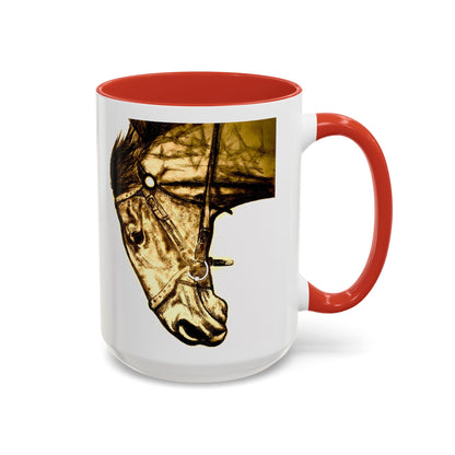 Denny Snowy River Horse Accent Coffee Mug 15oz