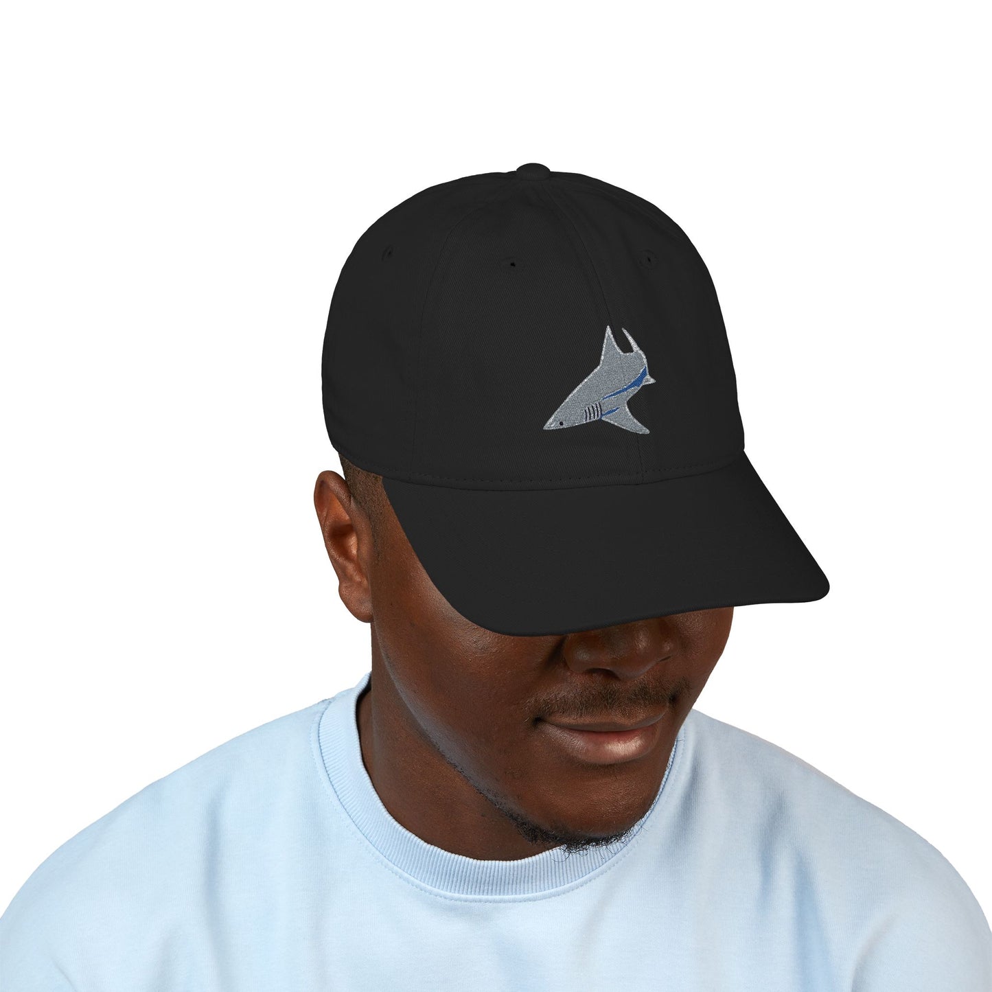 Shark Organic Baseball Cap (Embroidery)