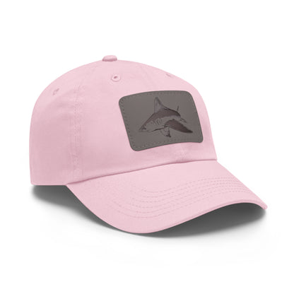 Mako Shark Hat with Leather Patch (Rectangle)