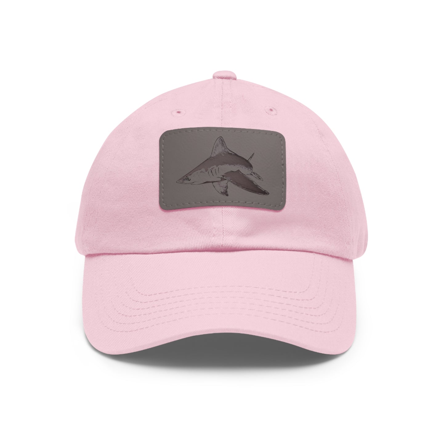 Mako Shark Hat with Leather Patch (Rectangle)