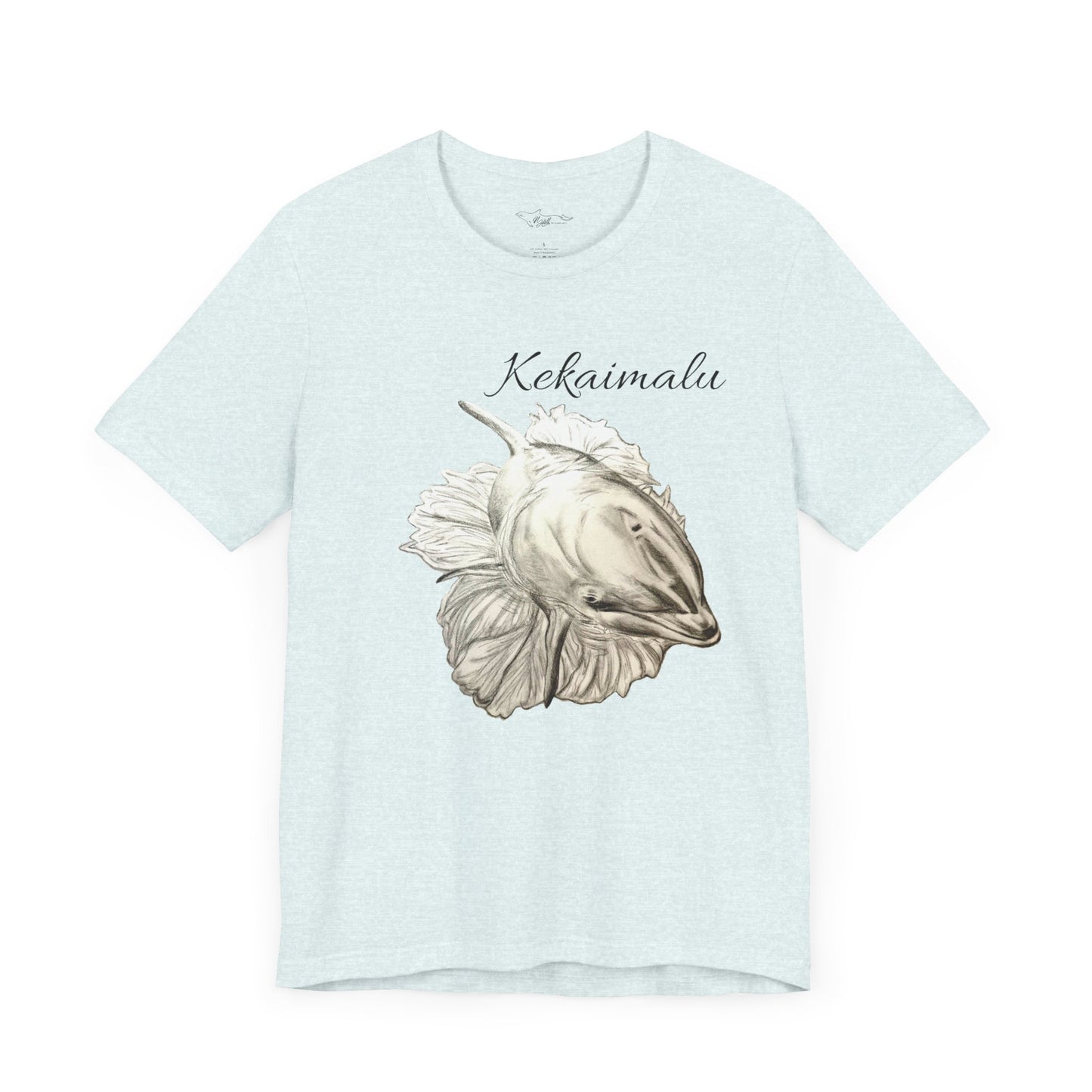 Kekaimalu Wholphin and Naupaka flower Unisex Jersey Short Sleeve Tee