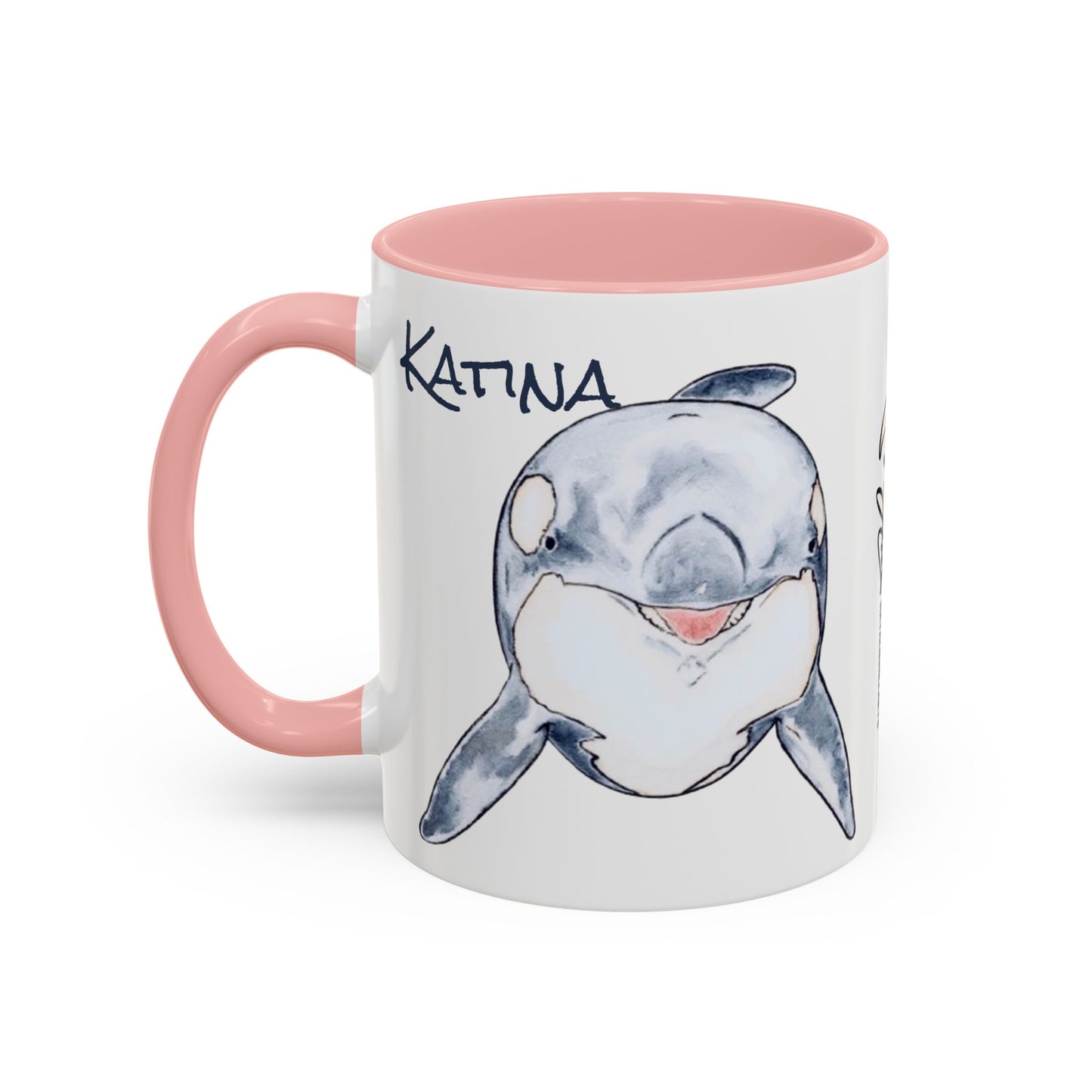Katina Orca Whale Accent Coffee Mug (11, 15oz)
