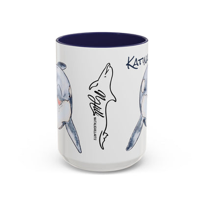 Katina Orca Whale Accent Coffee Mug (11, 15oz)