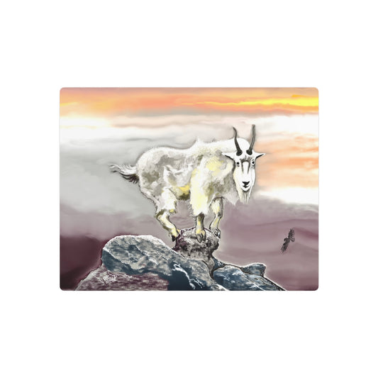 Mountain Goat  Metal Art Sign