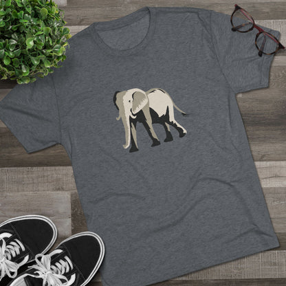 Elephant  Unisex Tri-Blend Crew Tee