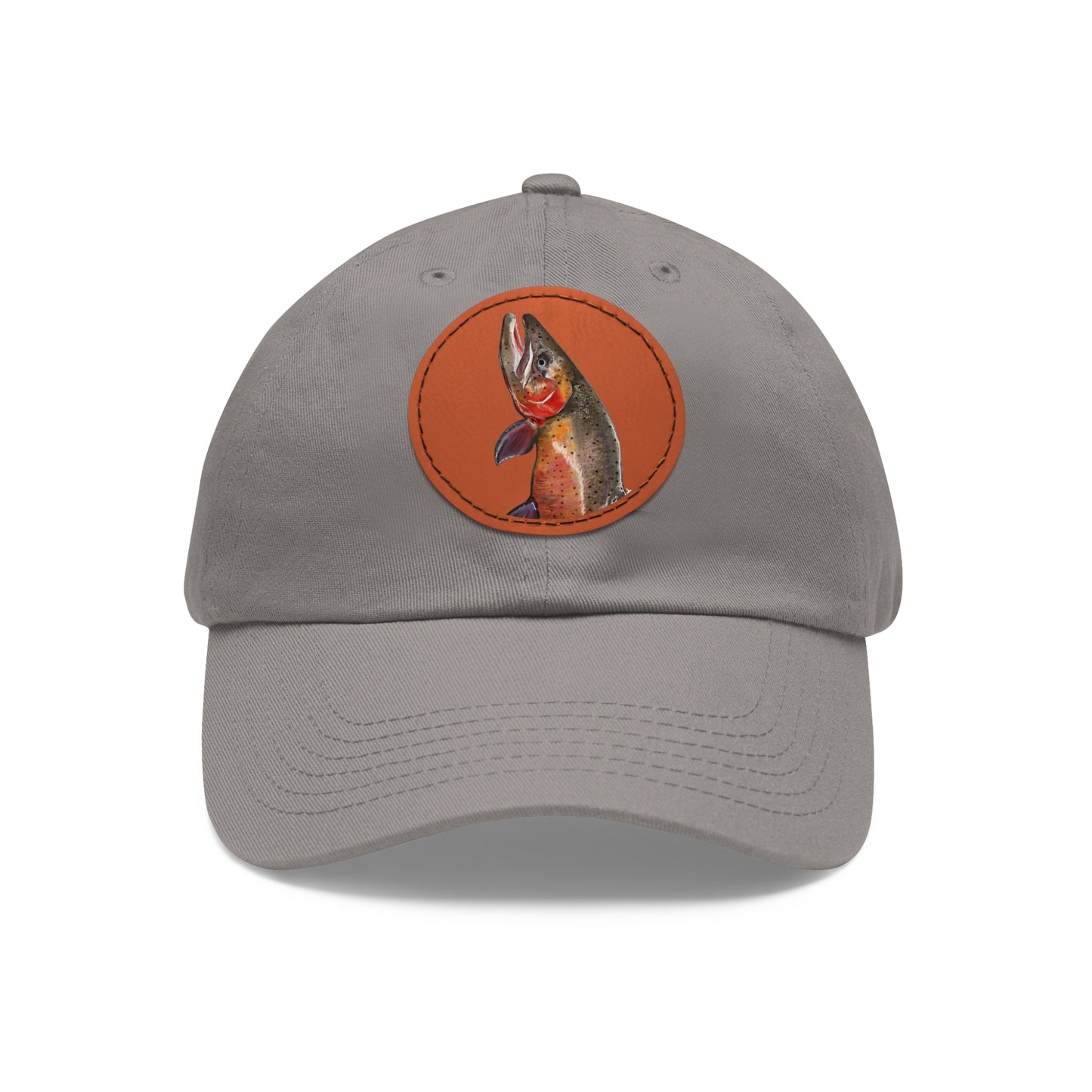 Cutthroat Trout Hat with Leather Patch (Round)