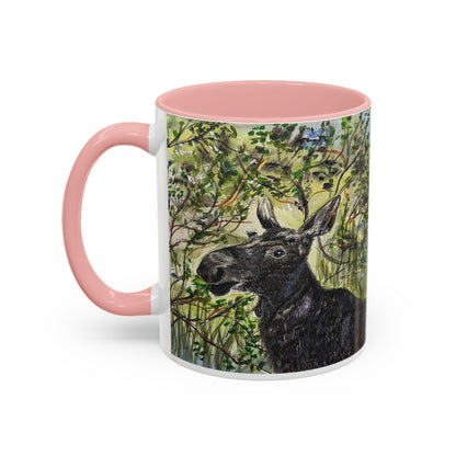 Hidden Springs Moose Accent Coffee Mug 11oz