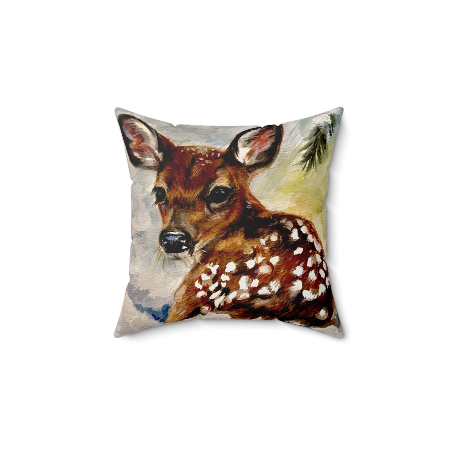Fawn Collection by Tracy Hill Faux Suede Square Pillow