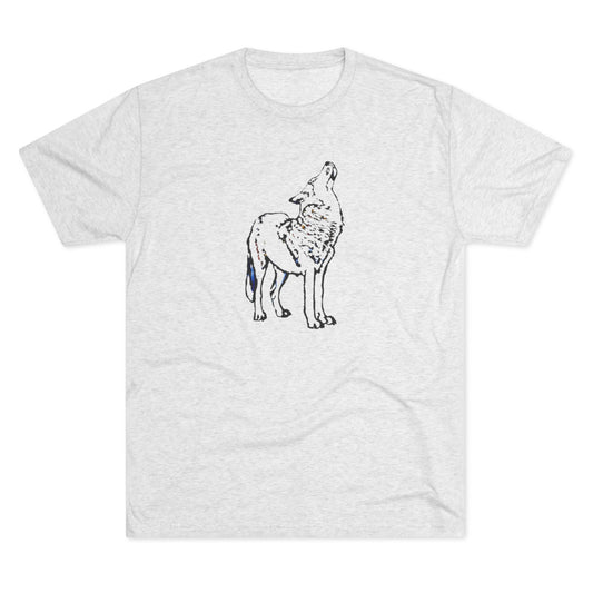 Wolf Unisex Tri-Blend Crew Tee