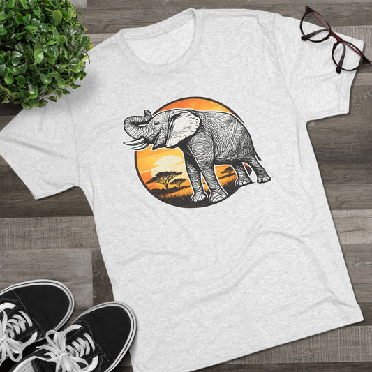 Elephant Unisex Tri-Blend Crew Tee