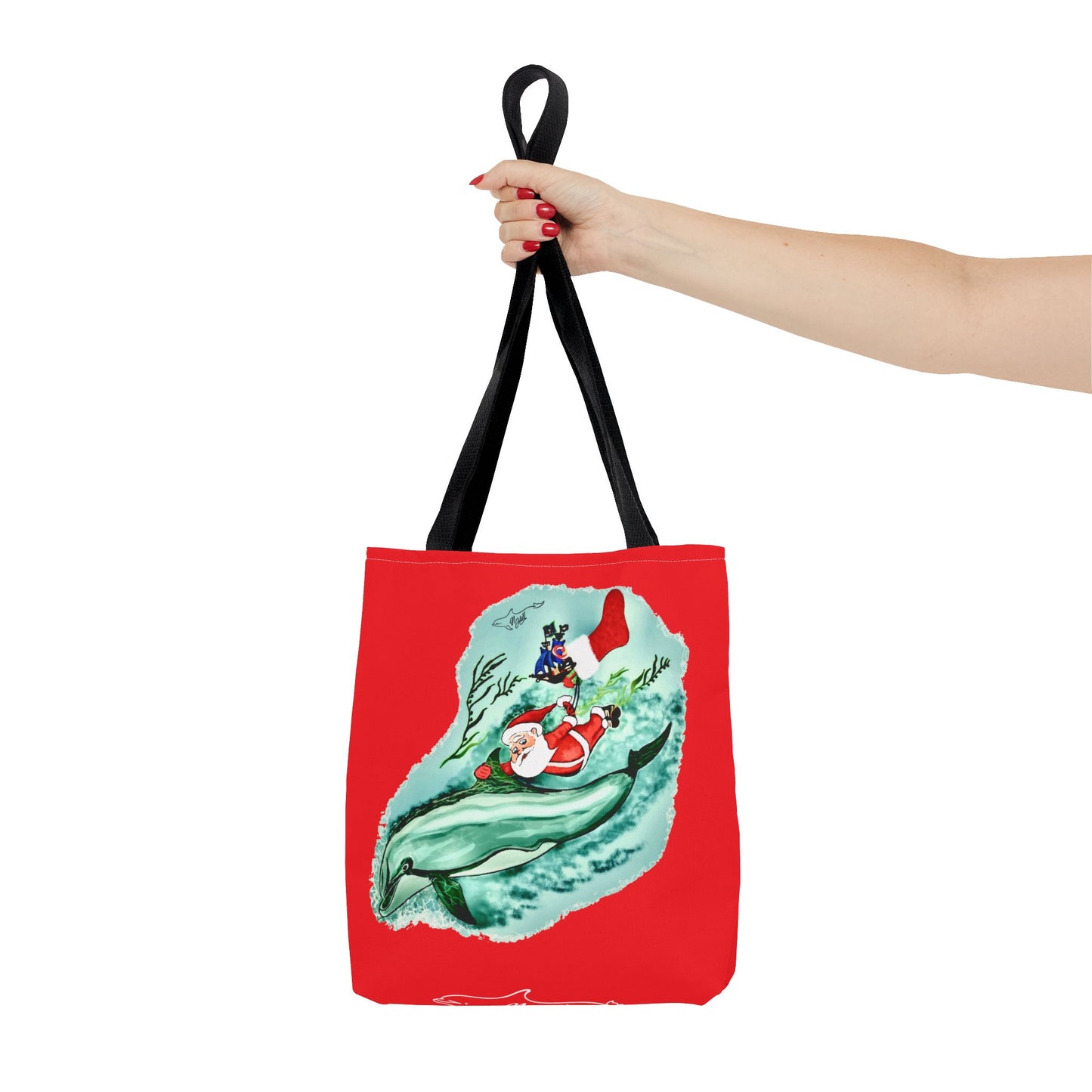 Deep Dive Delivery Santa Clause Tote Bag (AOP)