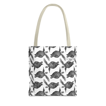 Sea Turtle Tote Bag White(AOP)