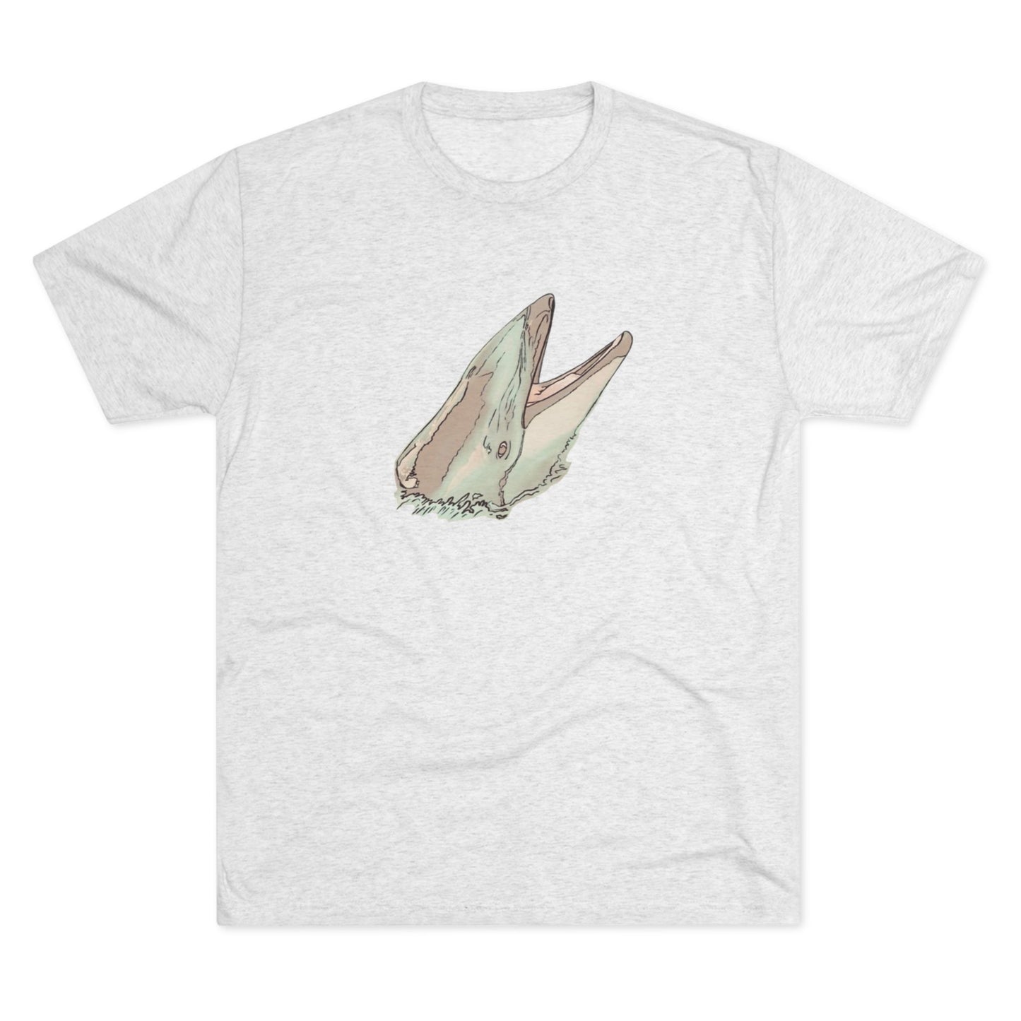 Pacific White Sided Dolphin Unisex Tri-Blend Crew Tee
