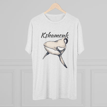 Kshamenk Orca Whale Unisex Tri-Blend Crew Tee