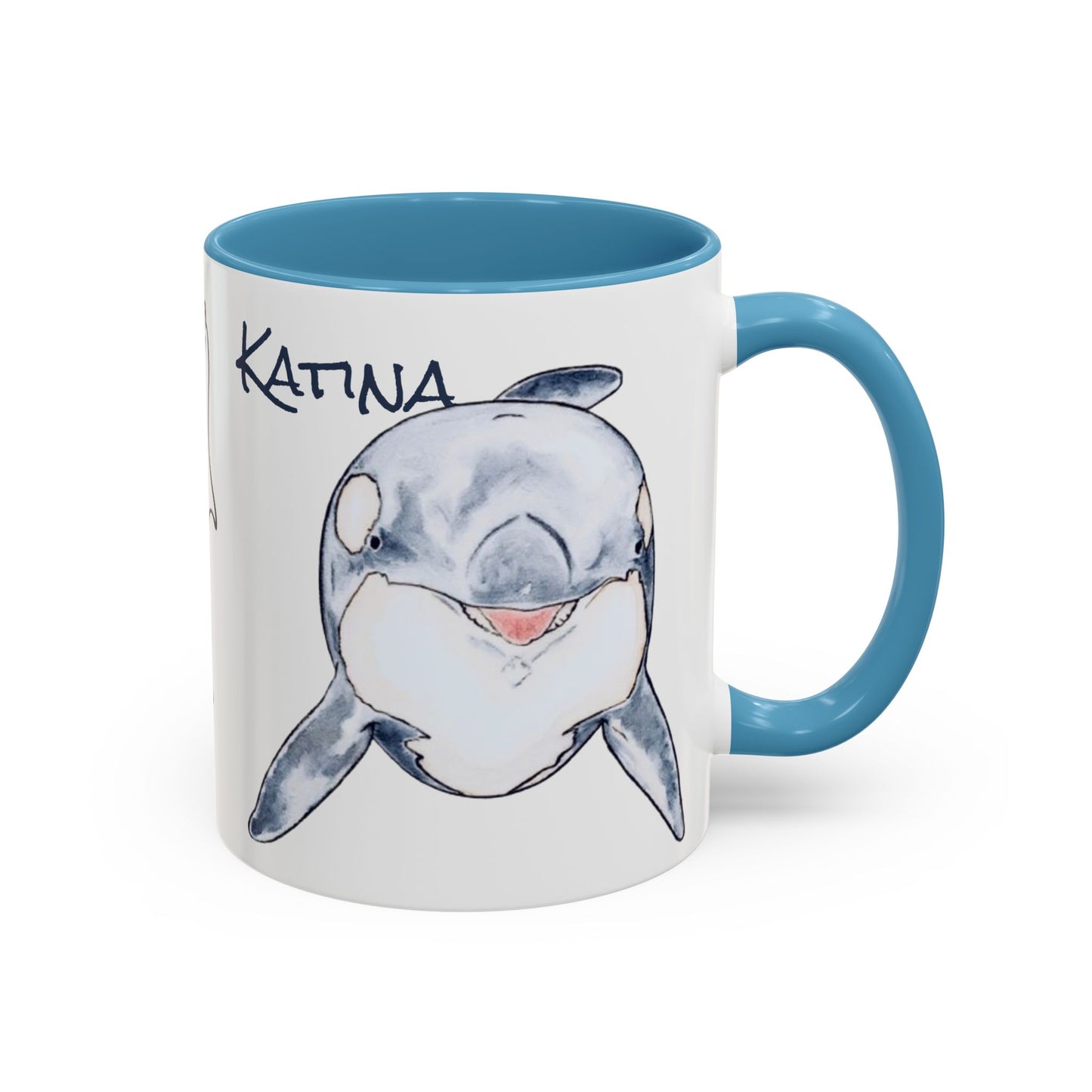 Katina Orca Whale Accent Coffee Mug (11, 15oz)