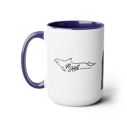 Elephant Two-Tone Coffee Mugs, 15oz