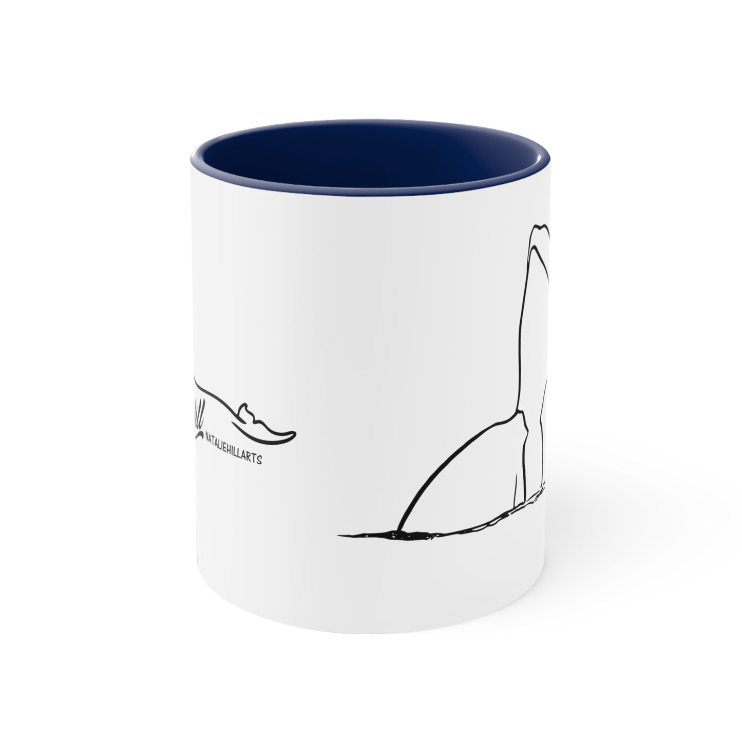 Orca Spy-Hop Accent Coffee Mug, 11oz