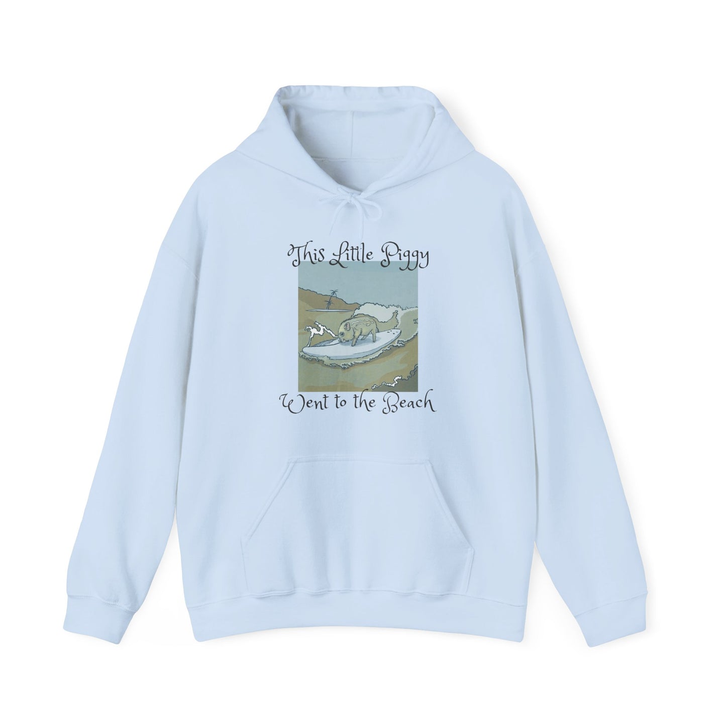 This Little Piggy went to the beach Unisex Heavy Blend™ Hooded Sweatshirt