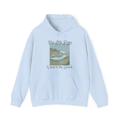 This Little Piggy went to the beach Unisex Heavy Blend™ Hooded Sweatshirt