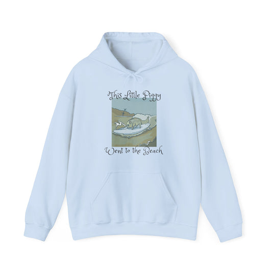 This Little Piggy went to the beach Unisex Heavy Blend™ Hooded Sweatshirt