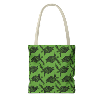 Sea Turtle Tote Bag Green (AOP)