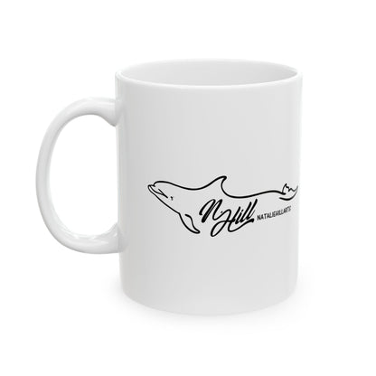 Beluga Whale Green Hughes Ceramic Mug 11oz