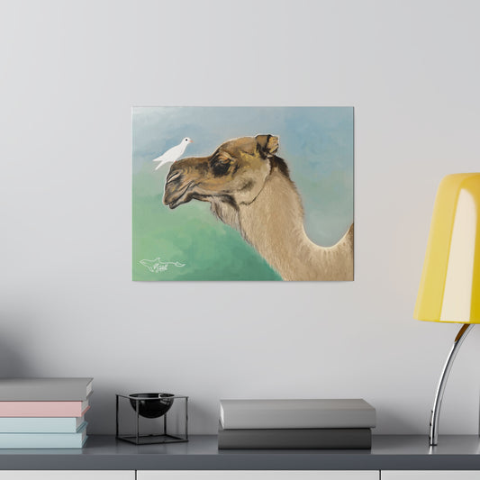 Camel Matte Canvas 14" x 11" , Stretched, 0.75"