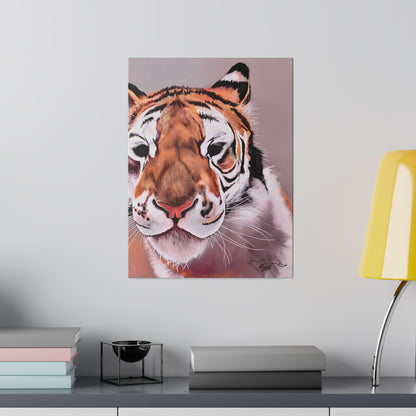 Tiger Matte Canvas, Stretched 10" x 8", 0.75"