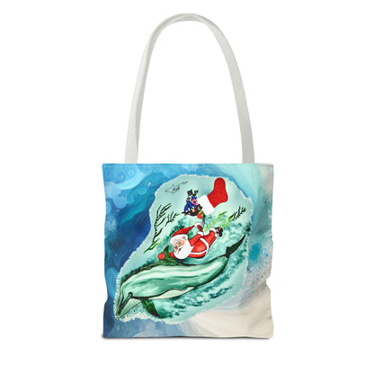 Deep Dive Delivery Santa Clause Tote Bag (AOP)