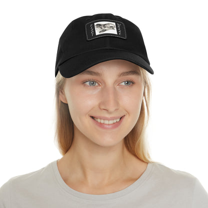 Pilot Whale Hat with Leather Patch (Rectangle)