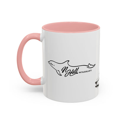 Beluga Whale Accent Coffee Mug, 11oz