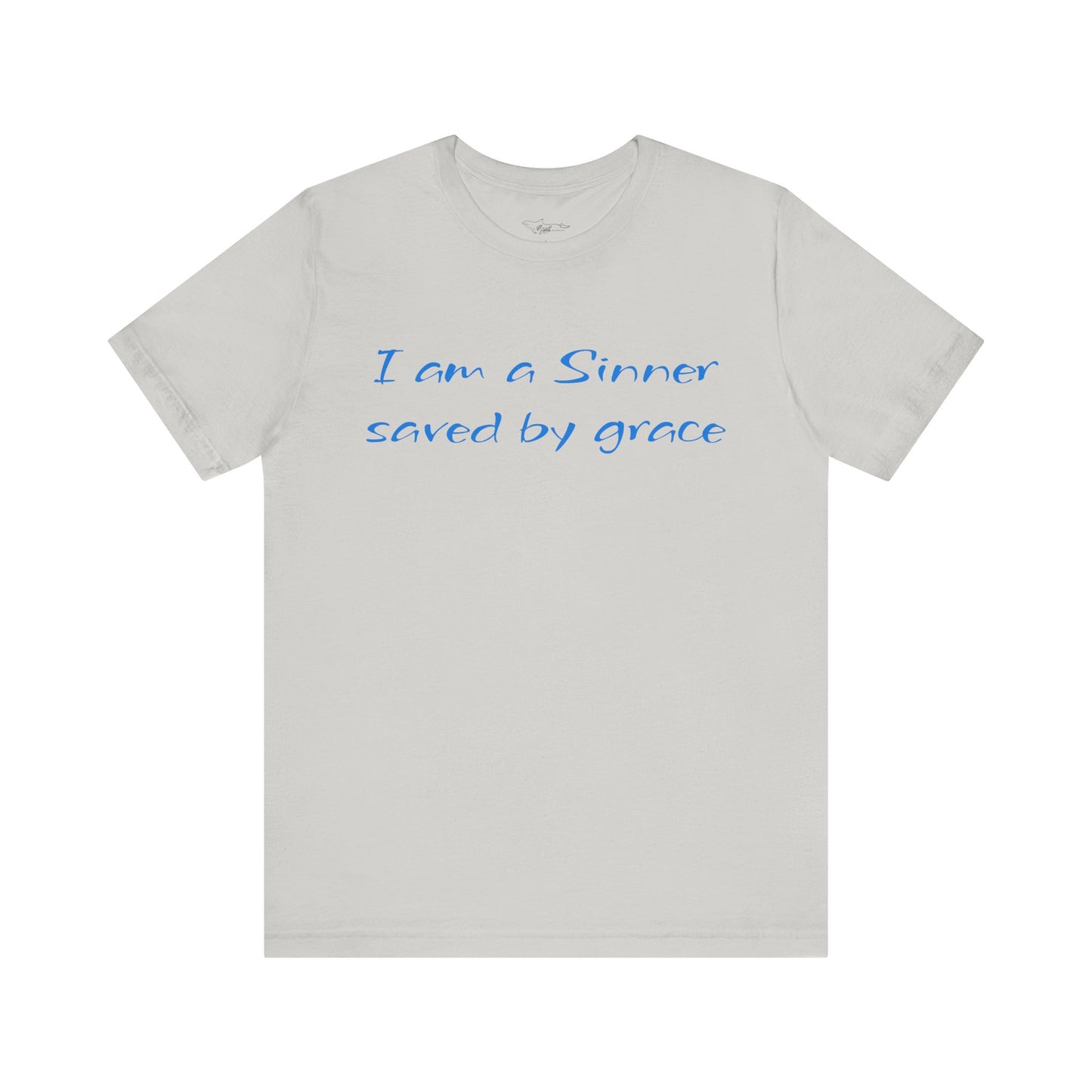 I Am A Sinner Saved By Grace Jersey Short Sleeve Tee