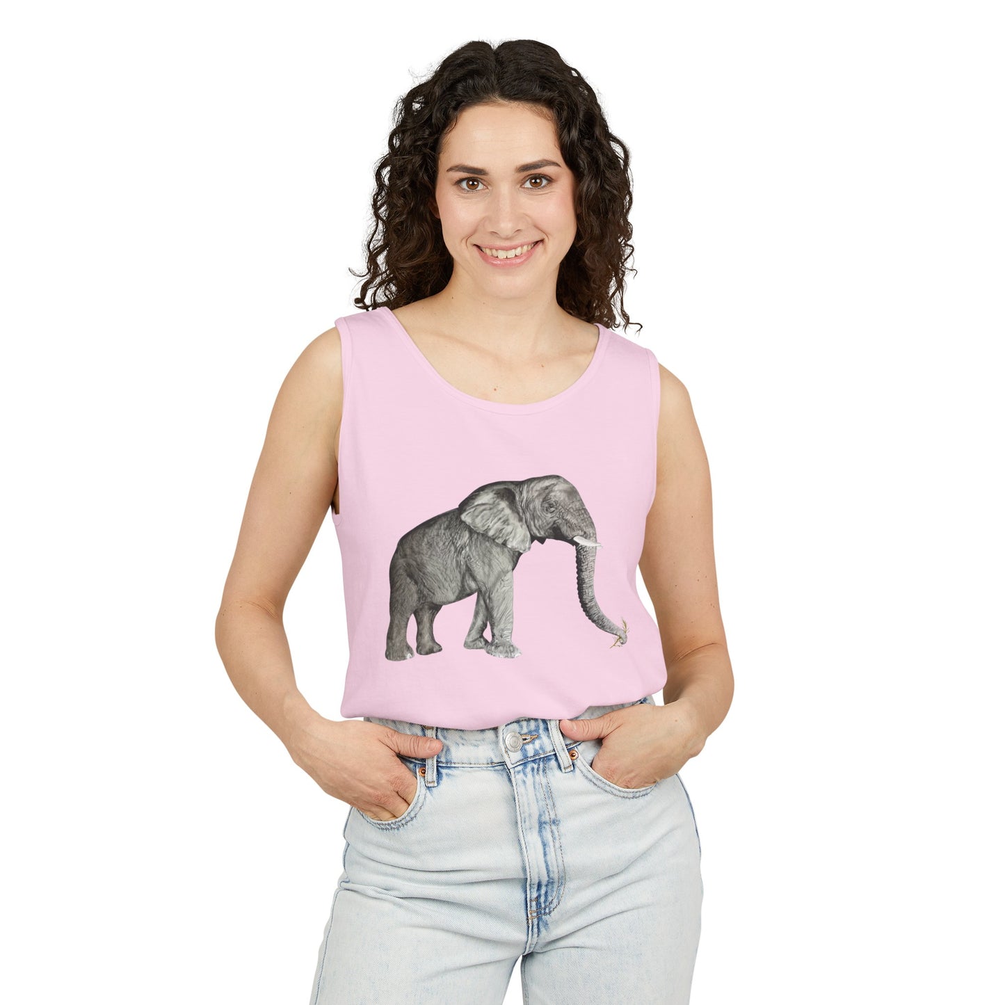 Elephant Unisex Garment-Dyed Tank Top