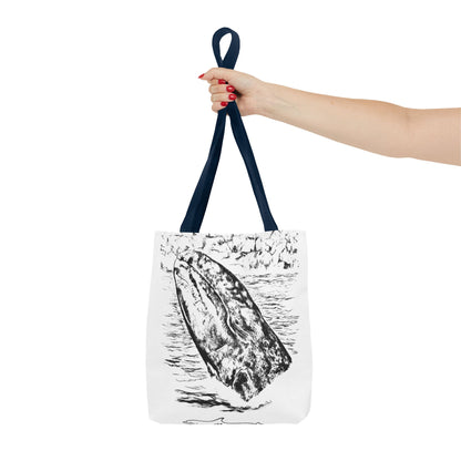 Gray Whale Tote Bag (AOP)