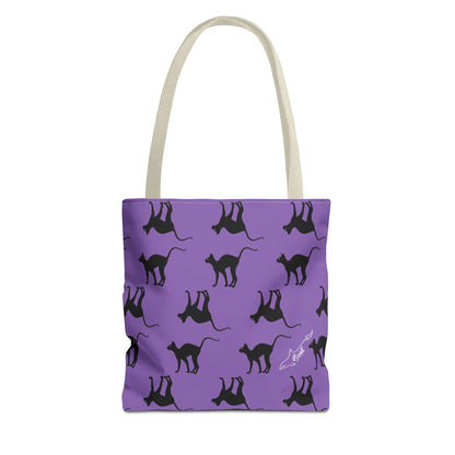 Black Cat Tote Bag (AOP)