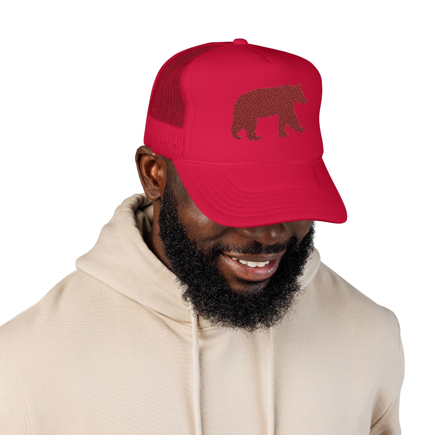 Bear Foam Trucker Hat (Embroidery)