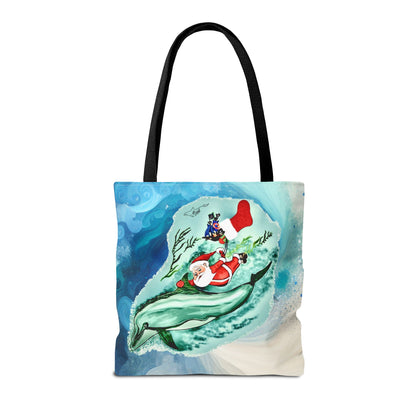 Deep Dive Delivery Santa Clause Tote Bag (AOP)