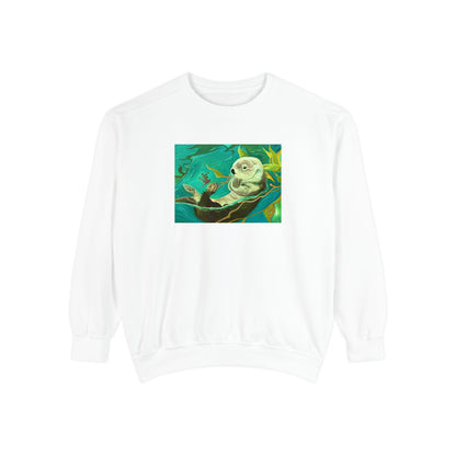 Sea Otter Unisex Garment-Dyed Sweatshirt
