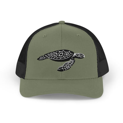 Sea Turtle Snapback Trucker Cap